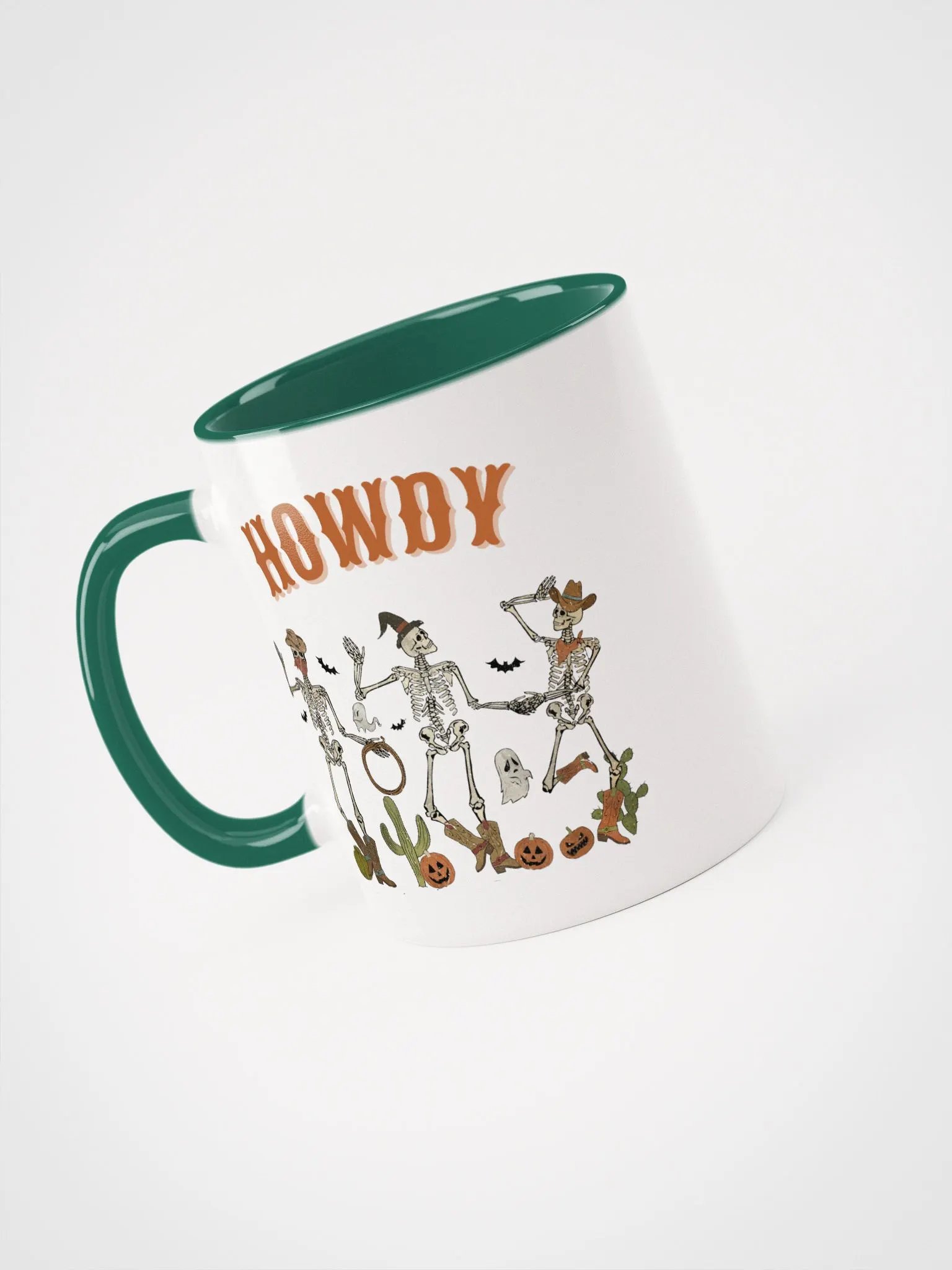 Halloween Dancing Cowboy Skeletons Colorful Mug product image (4)