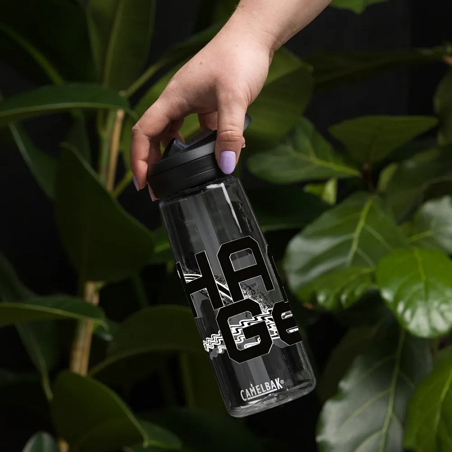 Eddy®+ Sports Water Bottle - Black HApex Gear Black Logo product image (5)