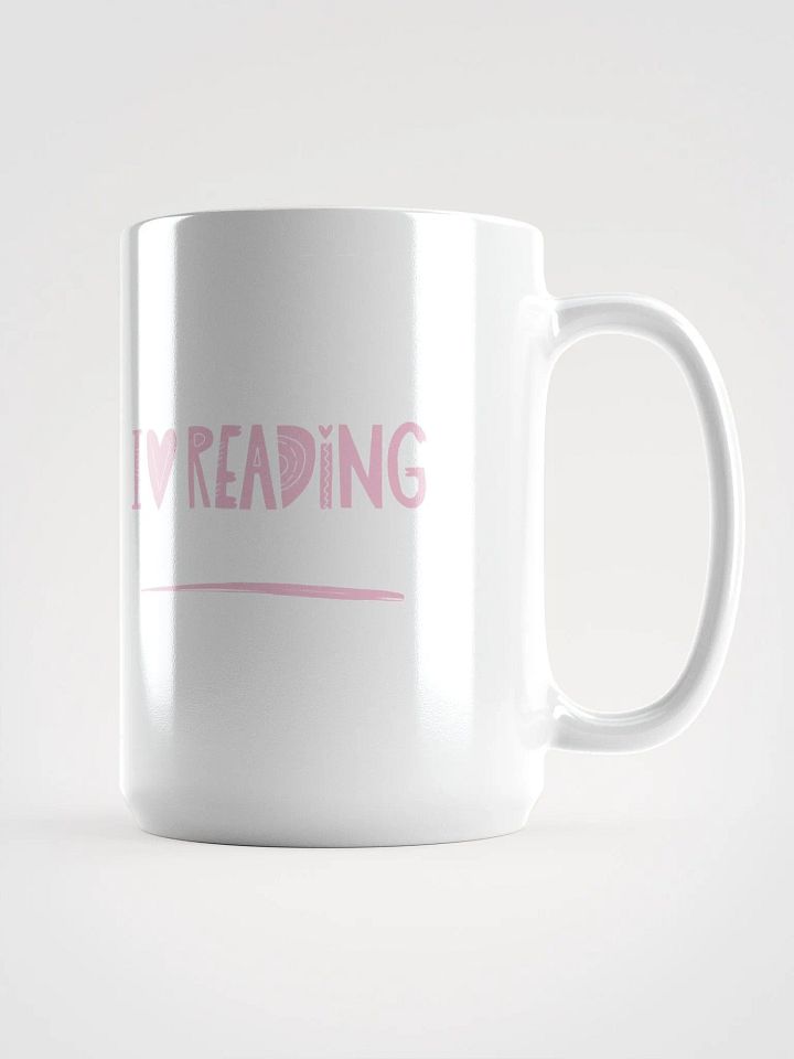 I ♥ READING White Glossy Mug 📖 product image (1)