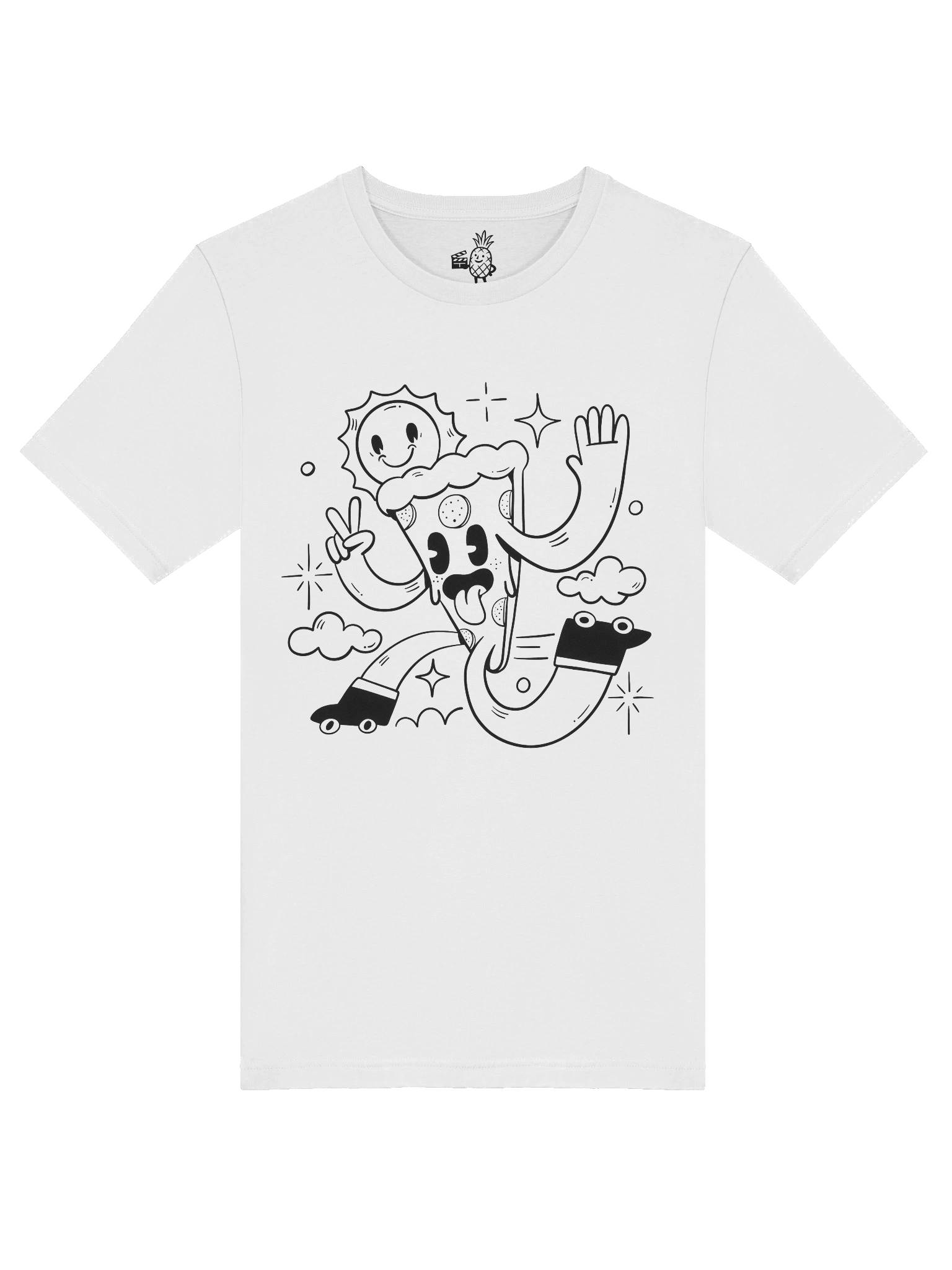 Roller Skating Pizza Slice Unisex T-Shirt product image (46)