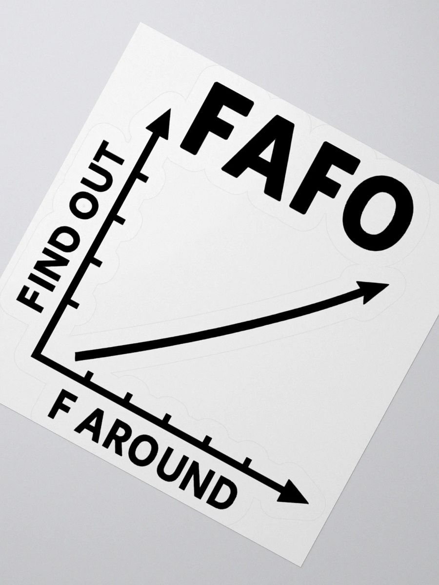 FAFO Sticker (Black) product image (2)