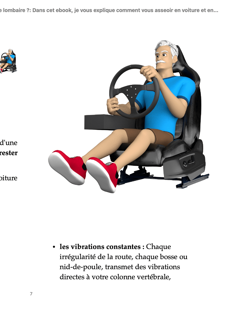 Comment s'asseoir en voiture et faire de longs trajets quand on a une hernie discale lombaire ? product image (5)