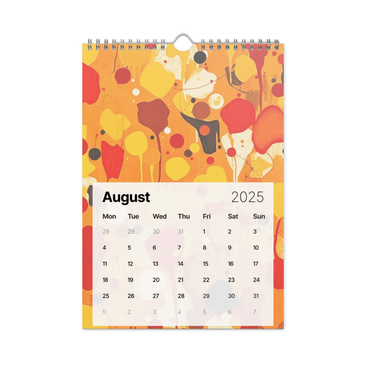 ART ABSTRACT WALL CALENDAR 2025 product image (2)