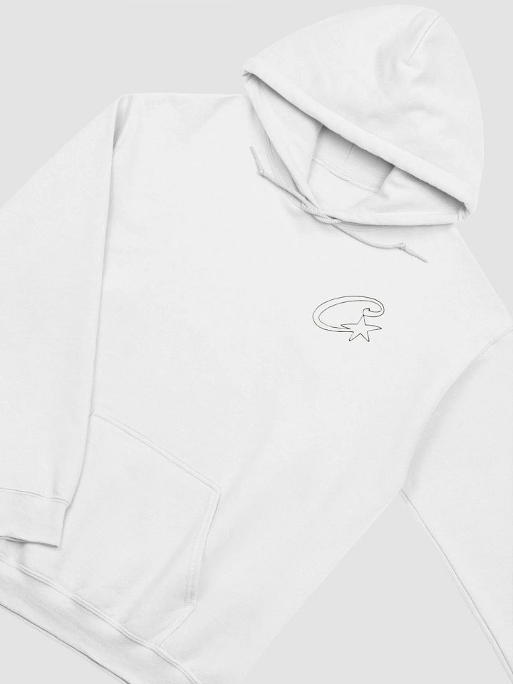 Corteiz Satin C Star Appliqué Hoodie Off White product image (2)
