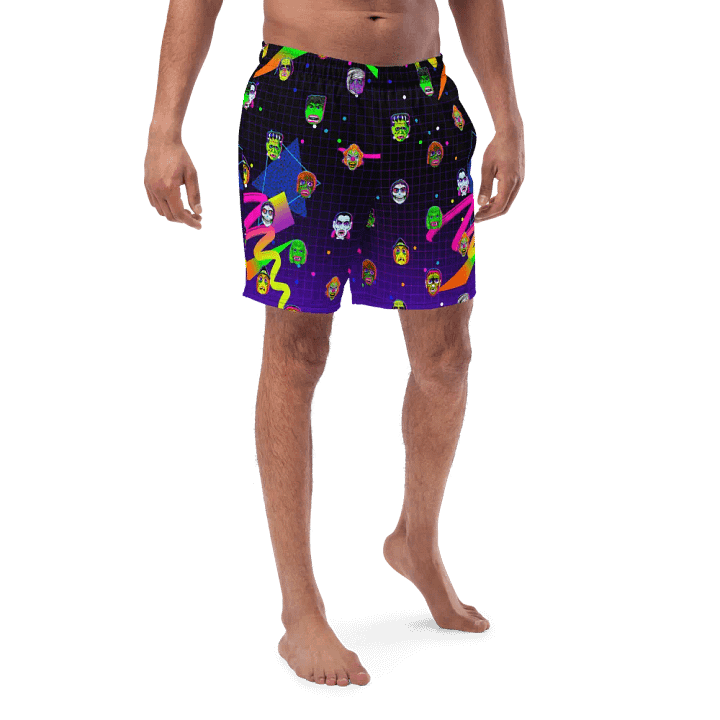 Horror Icons Swim Trunks product image (1)