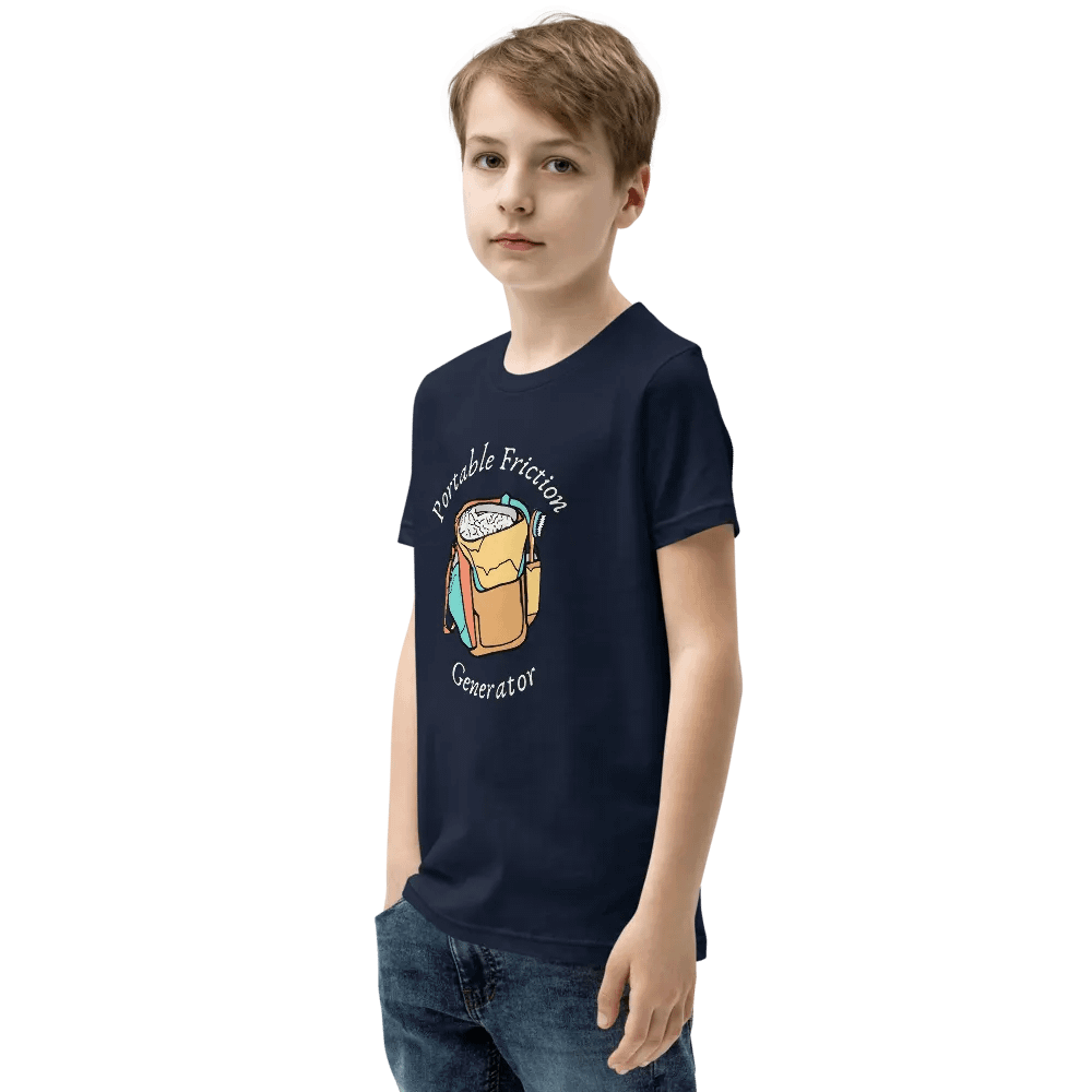 Portable Friction Generator - Youth Climbing T-Shirt product image (47)