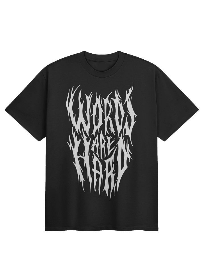 Metal Words Are Hard Tee (premium) product image (2)