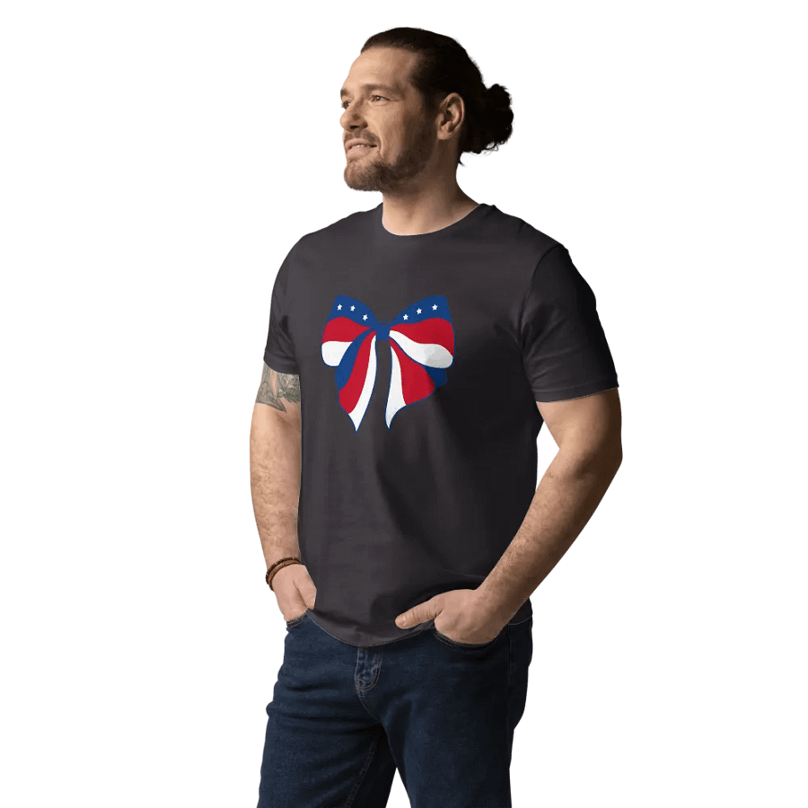 Patriotic Pride Bow Graphic T-Shirt product image (115)