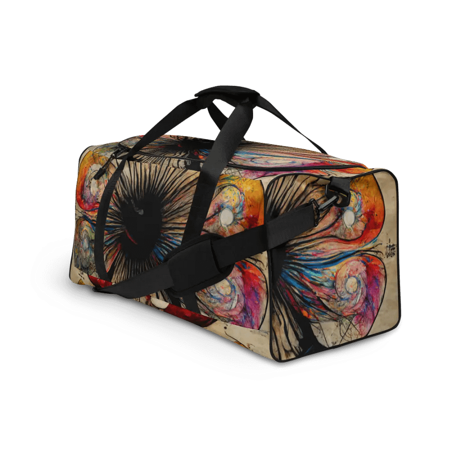 Surreal Mushroom Dreams All-Over Duffle Bag product image (3)