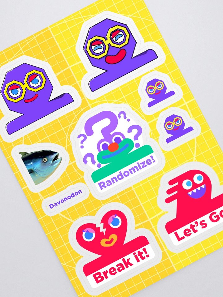 Davenodon Sticker Sheet product image (1)