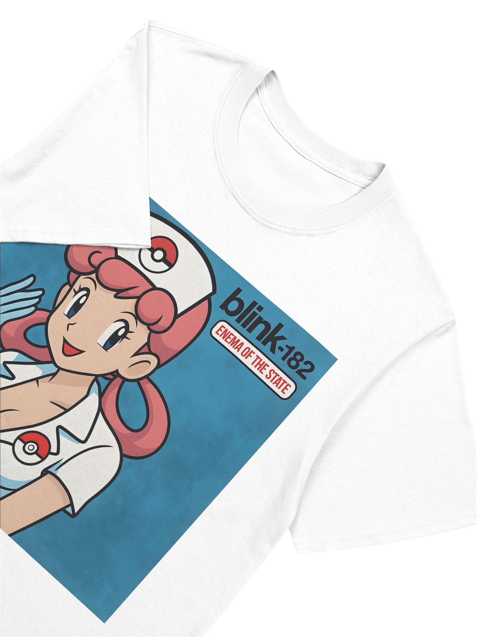 Nurse Joy × Blink-182 – Enema of the State Parody Tee product image (65)