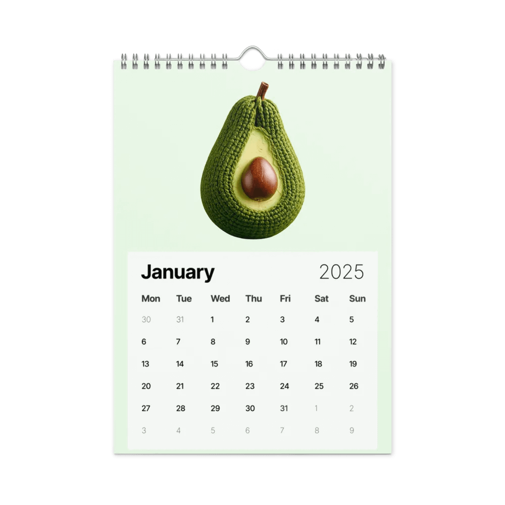 CozyAvocado's Healthy 2025 Calendar Veggie Edition product image (2)