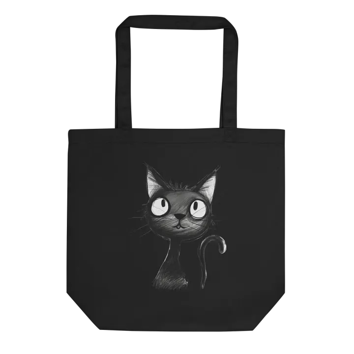 Black Kitty Tote product image (1)