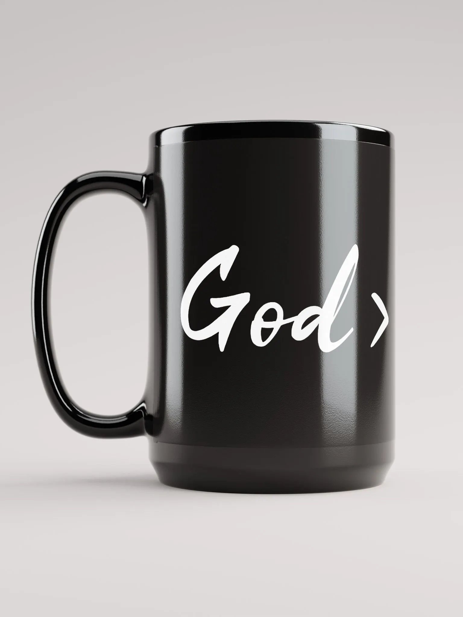 God > WHITE TEXT MUG product image (6)