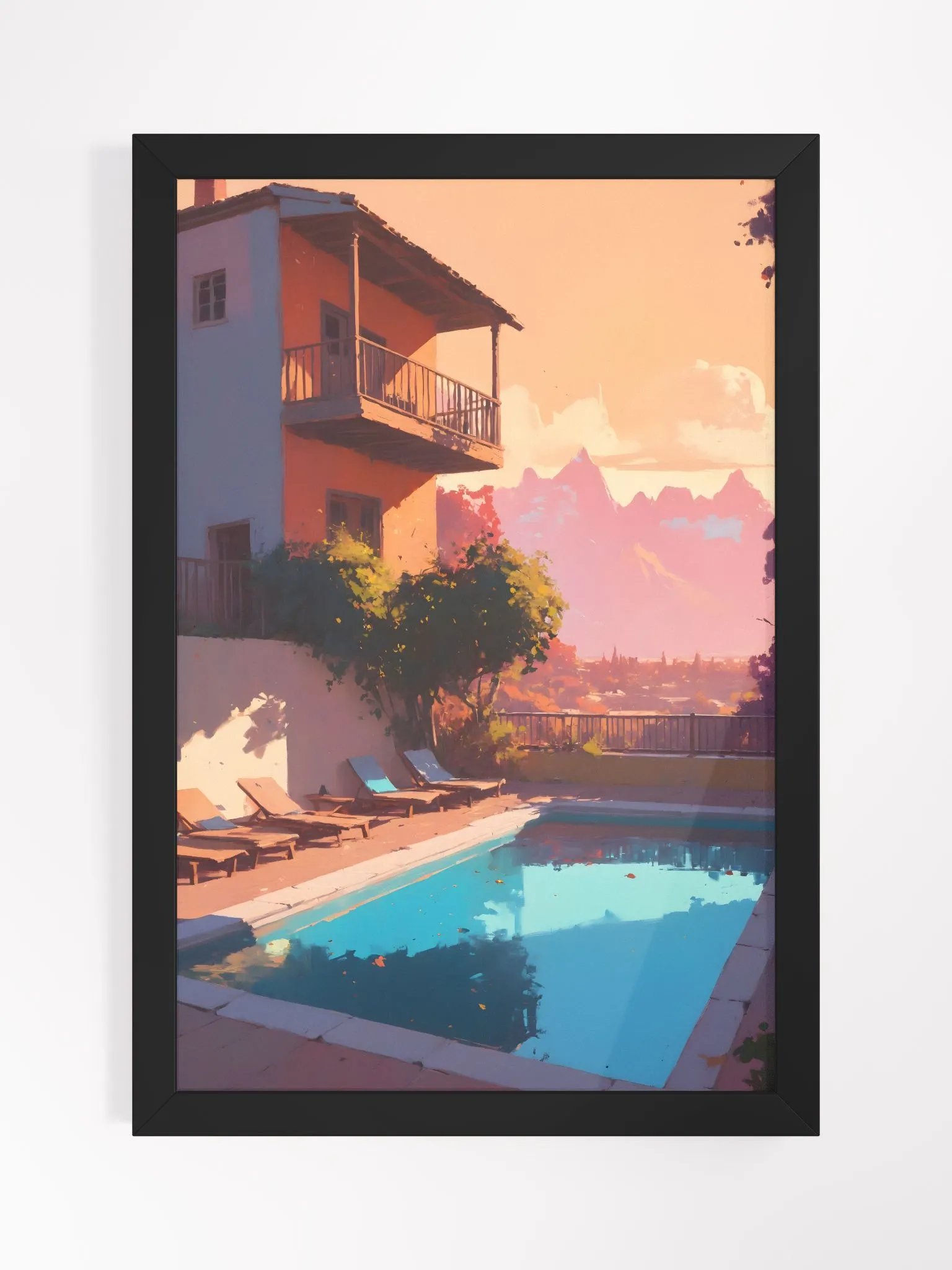 Sunset Villa - Framed Poster product image (2)