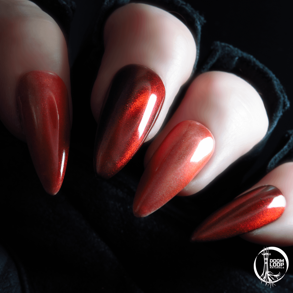 BEYOND THE SCARLET VALE - Red Shimmer Magnetic Topper Nail Polish product image (3)