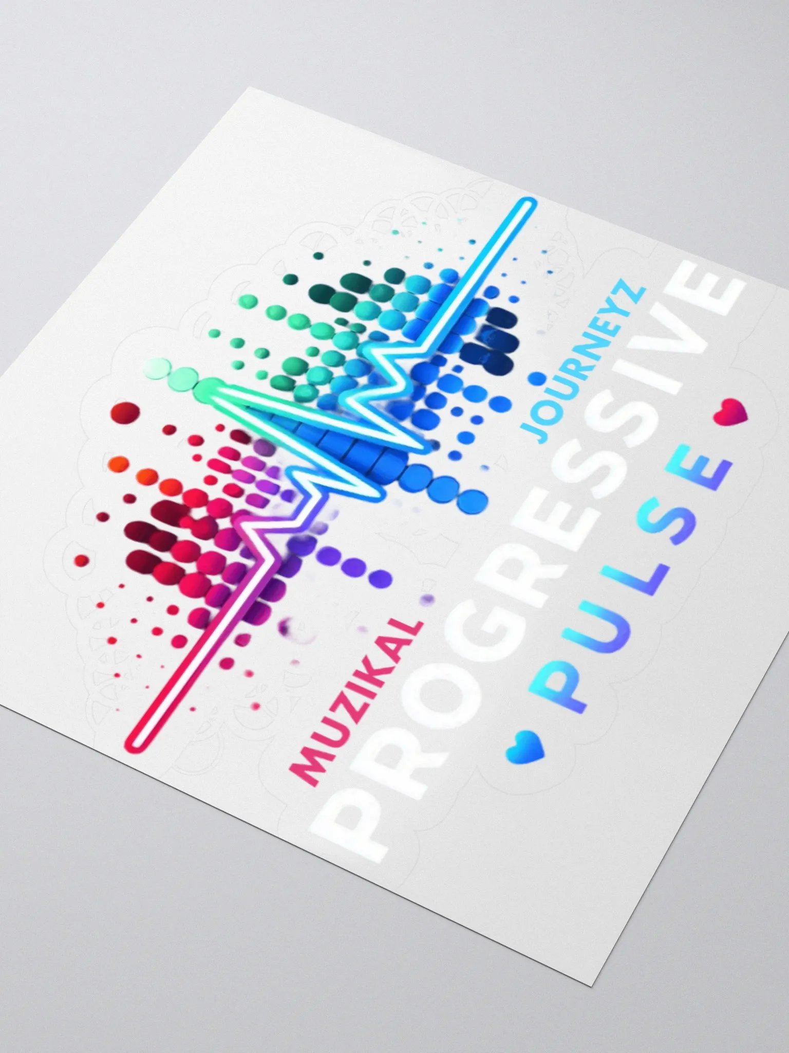 Progressive Pulse Kiss Cut Stickers product image (3)