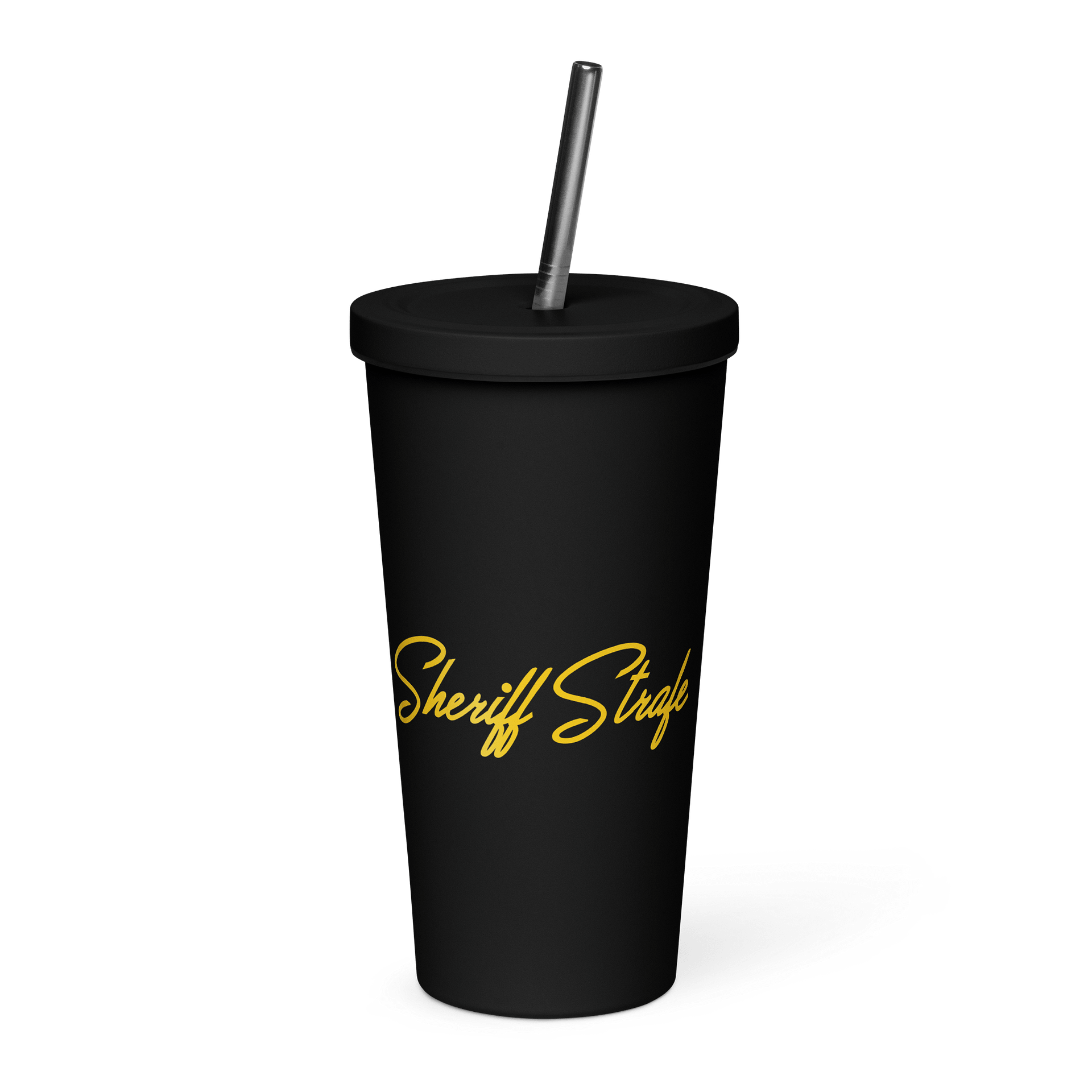 Sheriff Logo And Name Insulated Tumbler with a Straw product image (3)