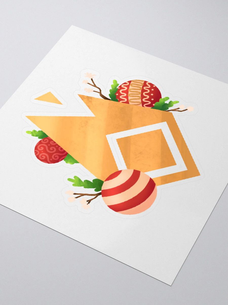 PW Logo Christmas Kiss Cut Sticker product image (3)