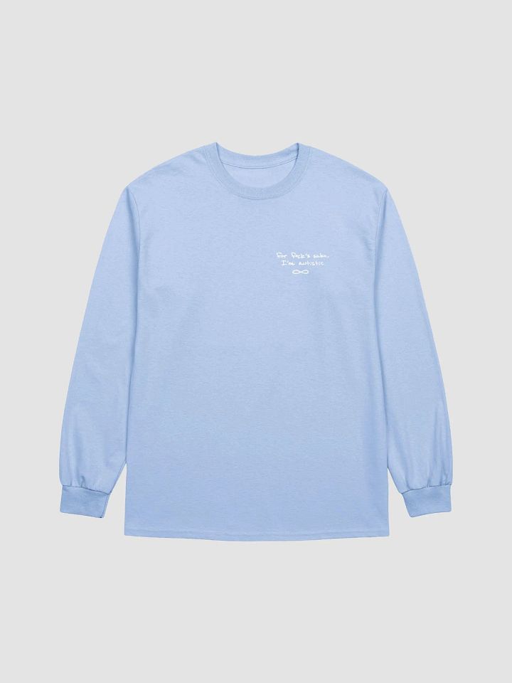 FFS, I'm autistic (sm. white design) printed cotton long sleeve product image (2)