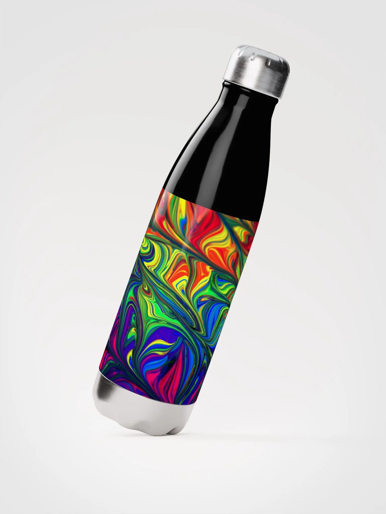 Marbled Stainless Steel Water Bottle - Insulated, Durable & Stylish Hydration product image (3)