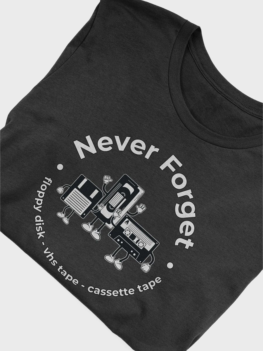 Never Forget Floppy Disk VHS Tape Cassette Tape Vintage T-Shirt product image (5)