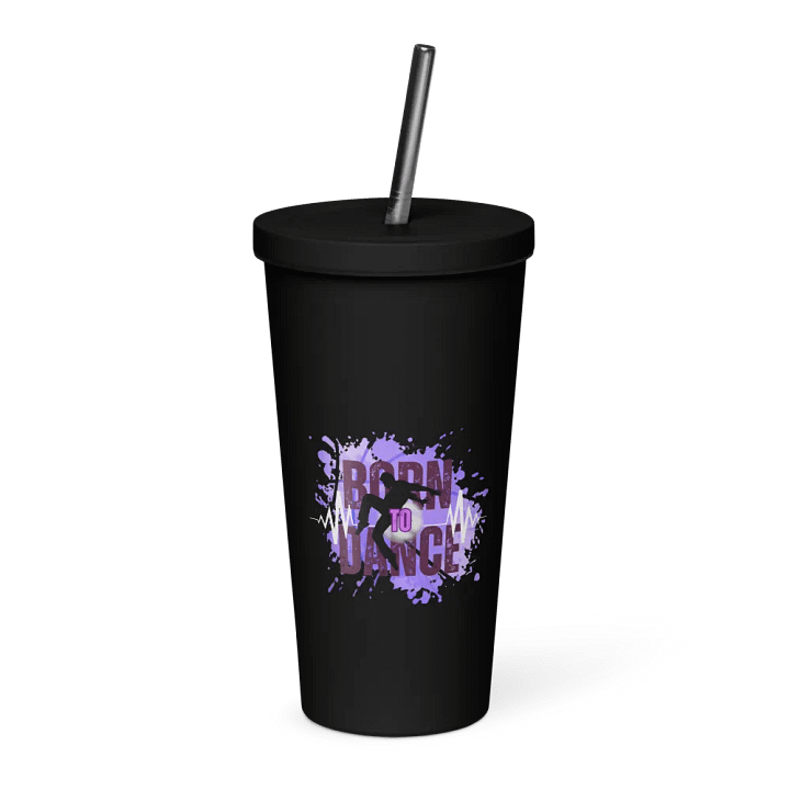 Born to Dance Vibrant Beats His Silhouette Insulated Tumbler product image (43)