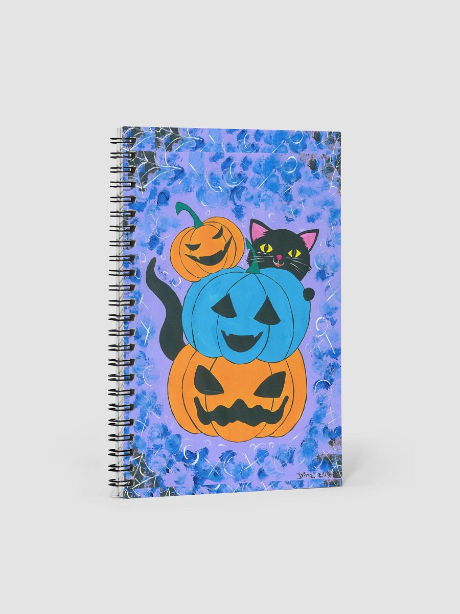 Halloween party (art by Dina R.) acrylic painting picture - Notebook product image (1)