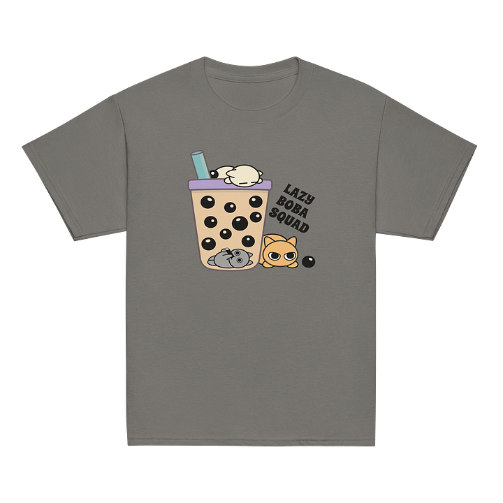 Boba Cat - Youth Heavyweight T-shirt product image (2)