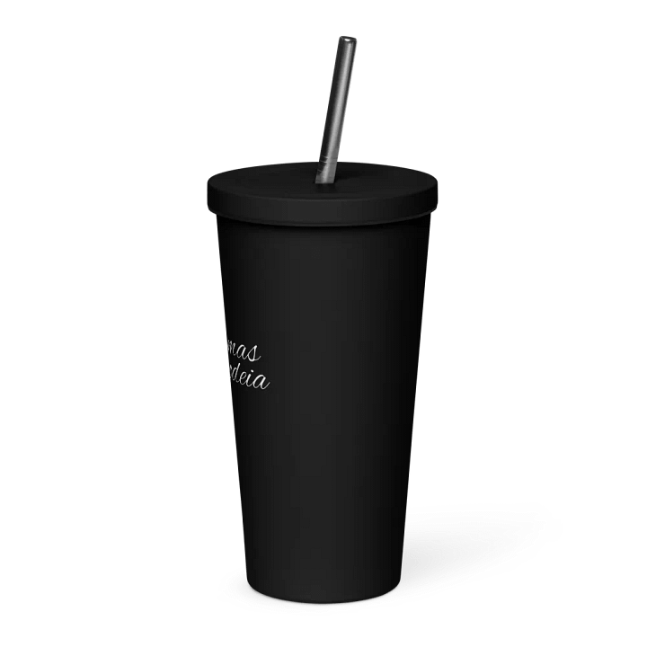 VOCÊ ME ODEIA - INSULATED TUMBLER WITH STRAW product image (2)