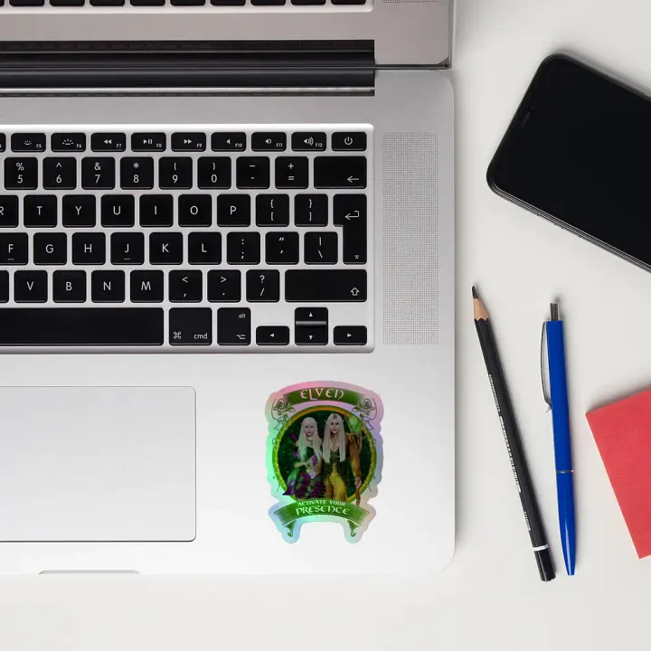 Elven ACTIVATE YOUR PRESENCE Holographic Kiss-Cut Sticker product image (2)