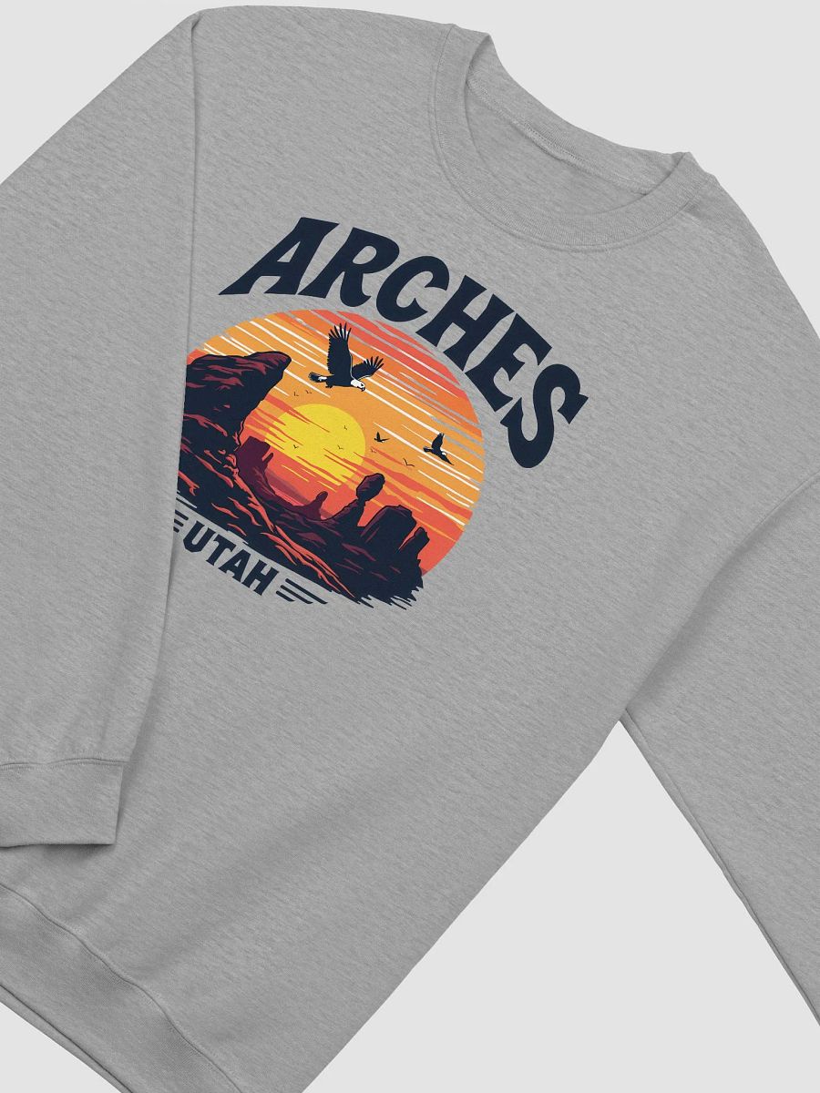 Arches Utah Sunset Silhouette Crewneck Sweatshirt product image (5)