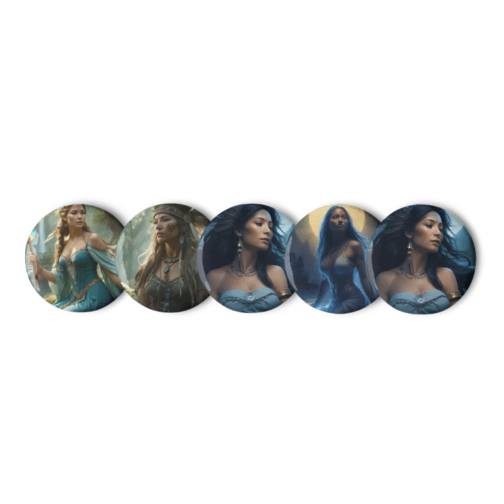 The spiritual five sisters the nature pins product image (1)