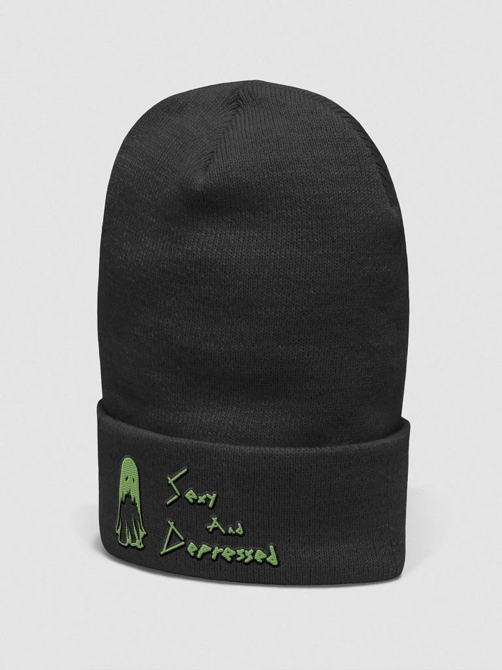 SaD Logo (Green) Classic Beanie product image (2)