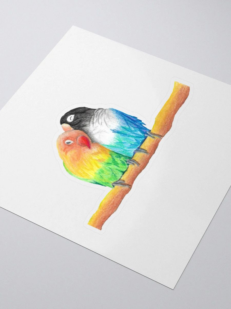 Lovebirds Drawing Sticker product image (7)