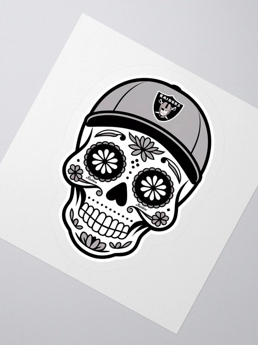 Las Vegas Raiders Sugar Skull Kiss Cut Stickers product image (15)