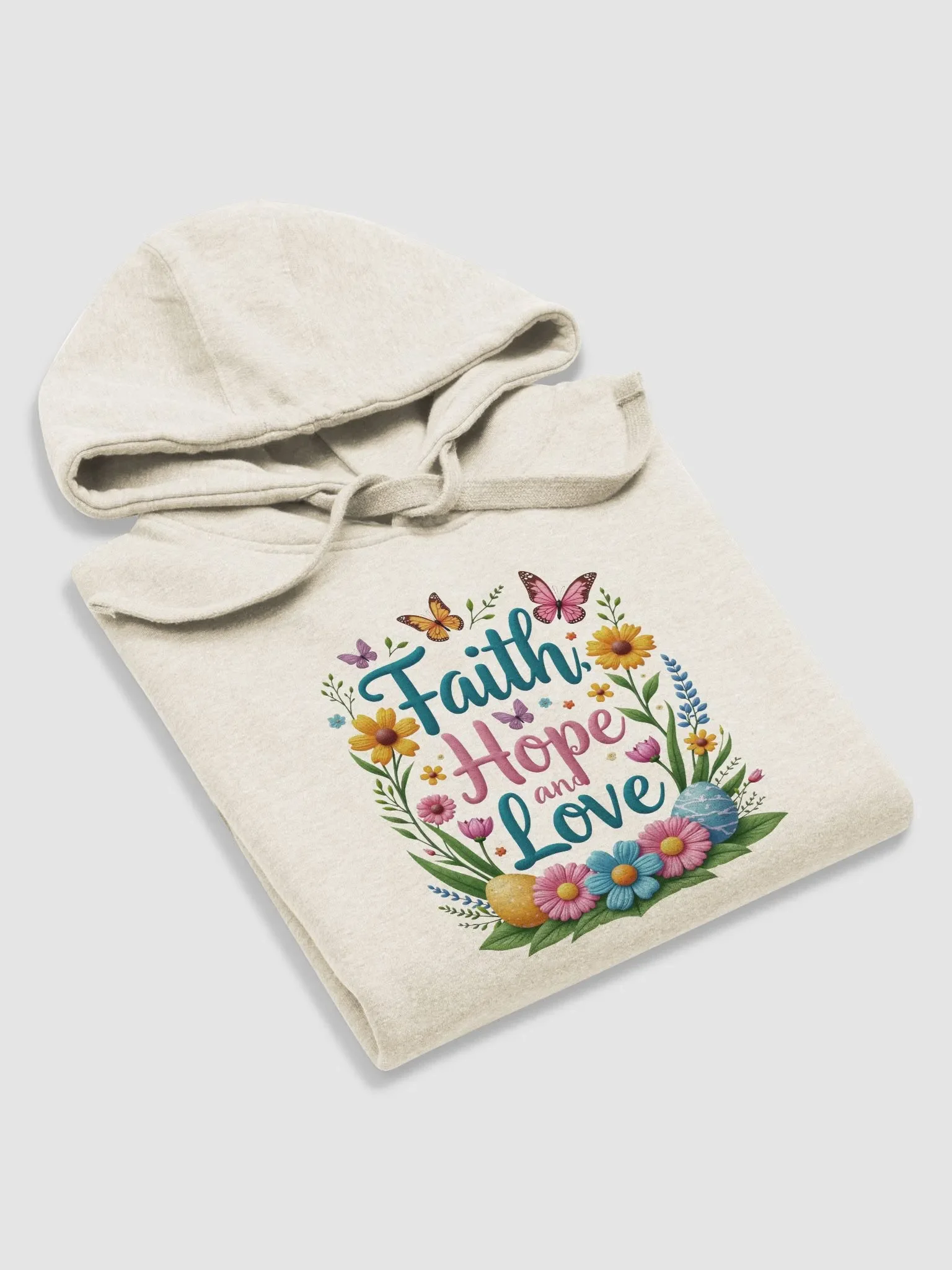 Faith Hope and Love Floral Hoodie product image (52)