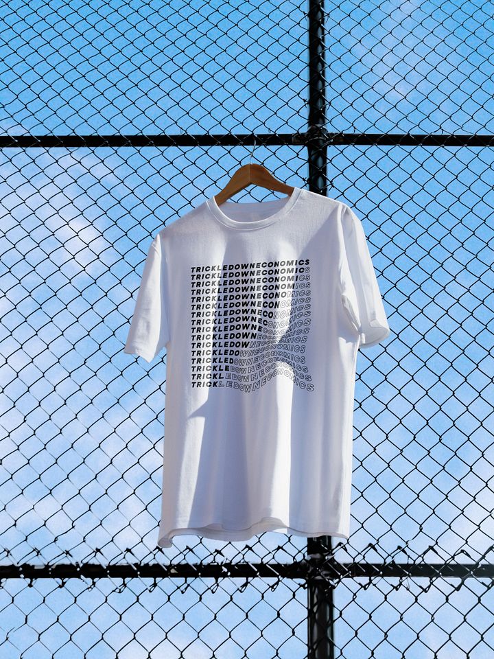 Trick Economics Tee (White on Black) product image (1)