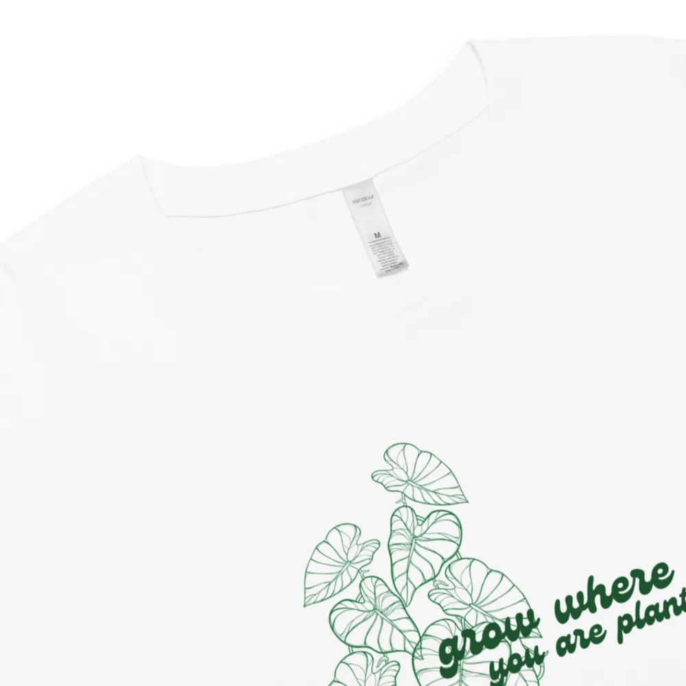 GROW WHERE YOU ARE PLANTED- AS COLOUR CROP TOP FOR WOMEN product image (4)
