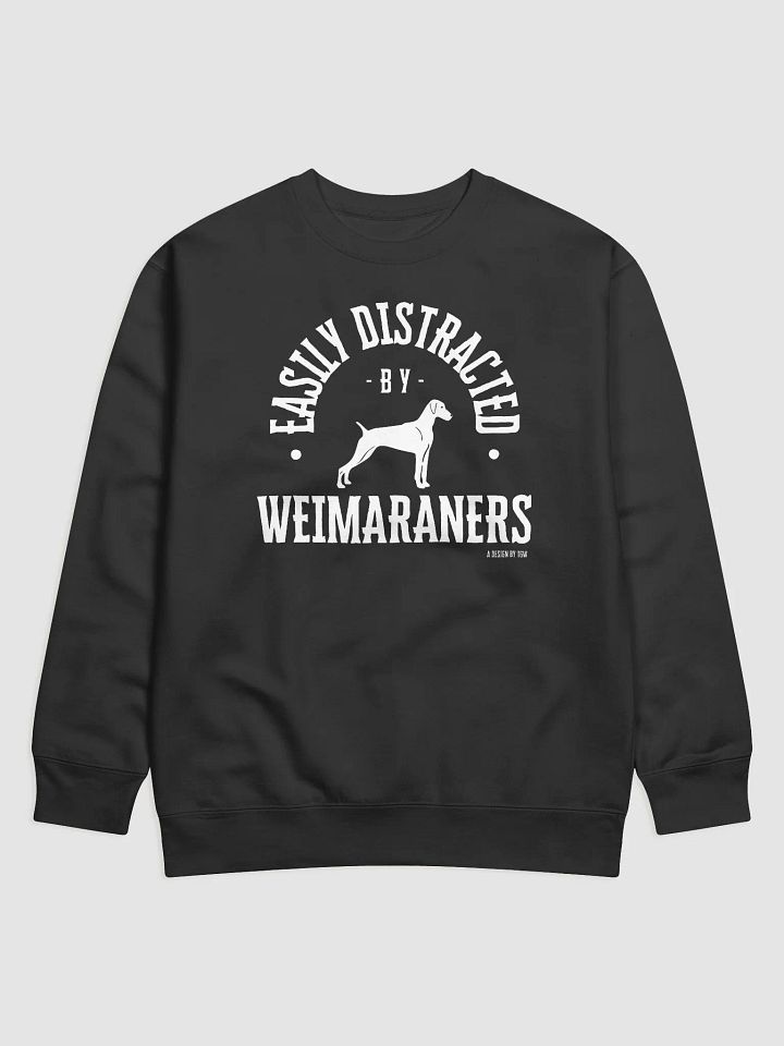 Easily Distracted (wht) - Cotton Heritage Premium Sweatshirt product image (2)