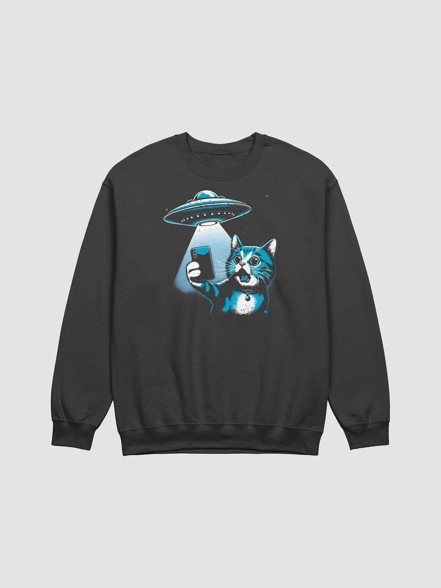 Surprised Cat UFO Crewneck Sweatshirt product image (1)