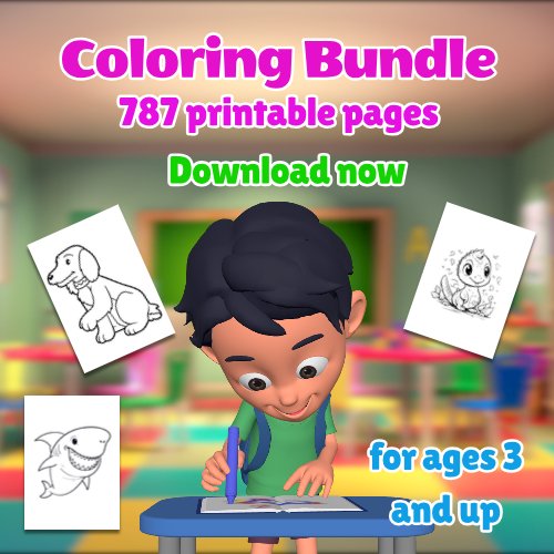 Kiddie Speak Coloring Bundle product image (1)