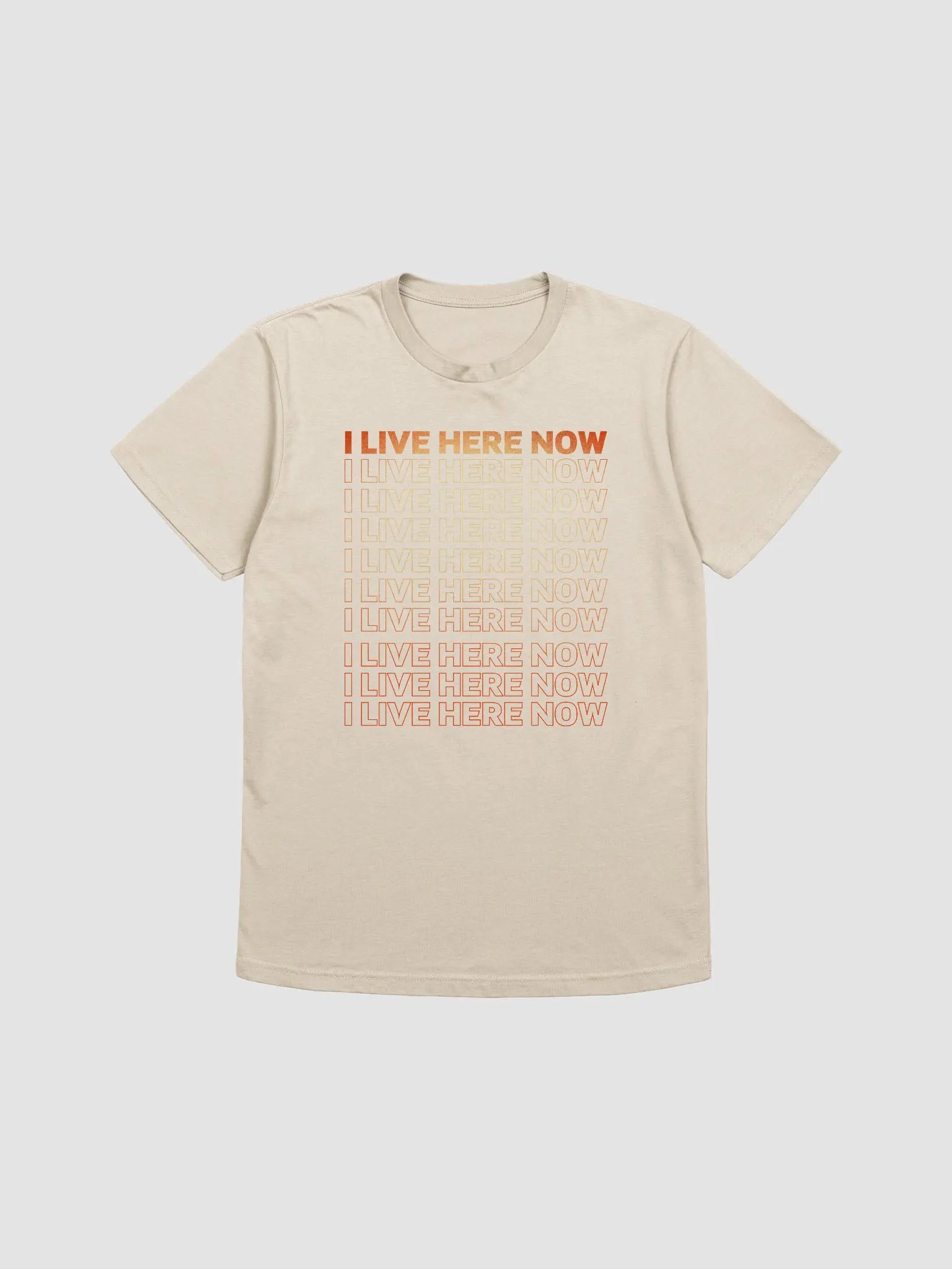 I live here now FONT ONLY T-Shirt product image (7)