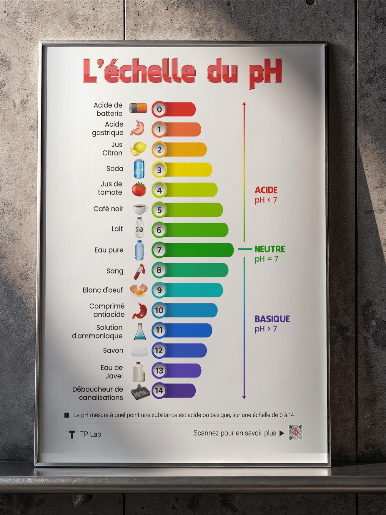 L’échelle du pH – Poster éducatif et décoratif product image (4)