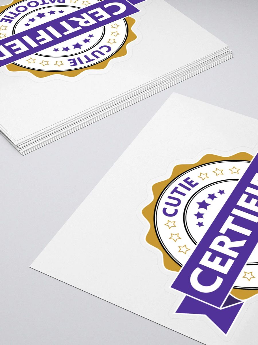 Certified Cutie Patootie Sticker product image (10)