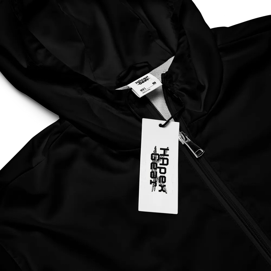 Windbreaker- Black - Black HApex Gear White Logo product image (8)