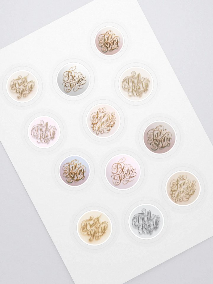 Motivational Stickers with white borders product image (1)
