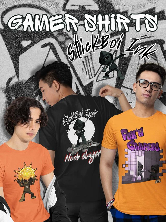 Gamer Shirts - by StickBoi Ink
