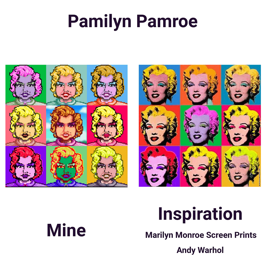 Pamilyn Pamroe Warhol Pop Art Parody Poster product image (10)