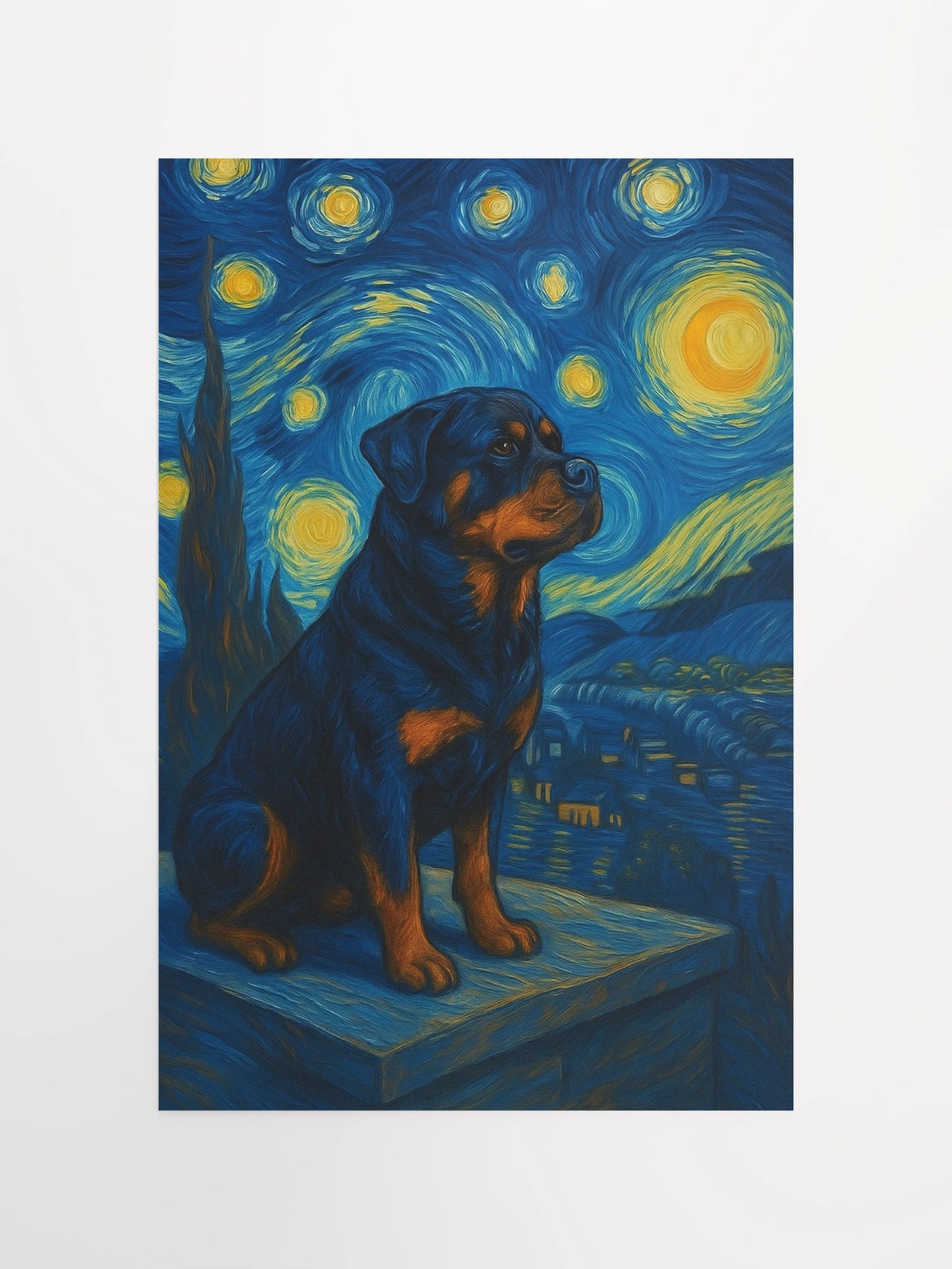 Rottweiler Starry Night Poster product image (12)